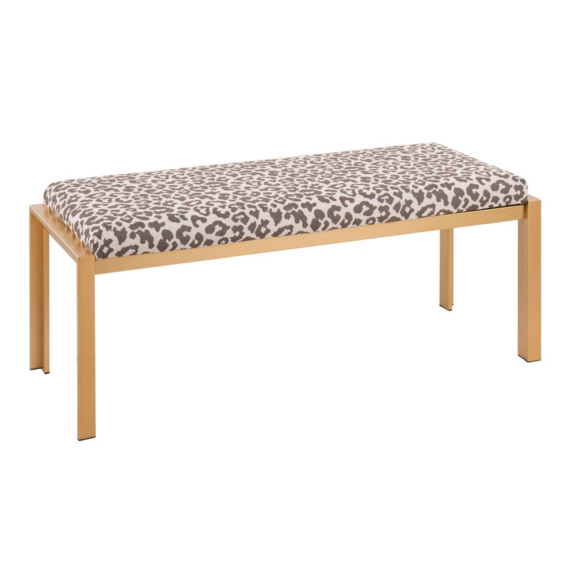Fuji – Contemporary Bench|White|Gray|Beige|Black|Light Brown|Dark Gray