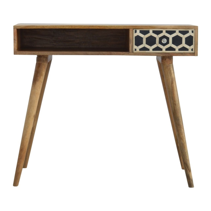 Inlay – Bone Writing Desk – Beige
