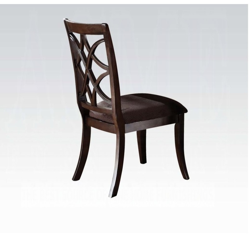 Keenan – Side Chair (Set of 2) – Brown / Dark Walnut