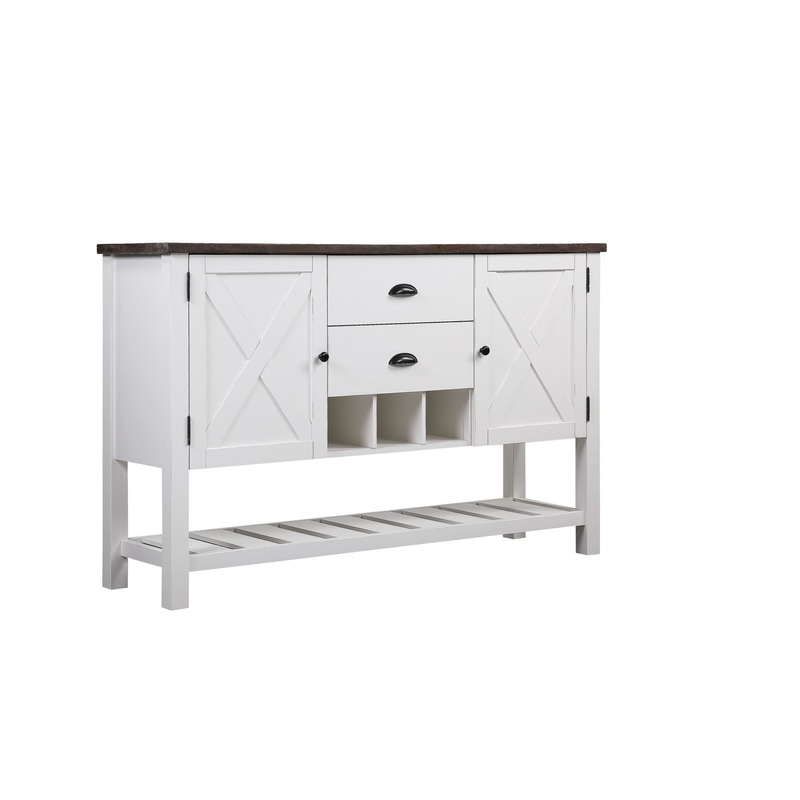 Mountina – 2 Drawer Server – Brown / White