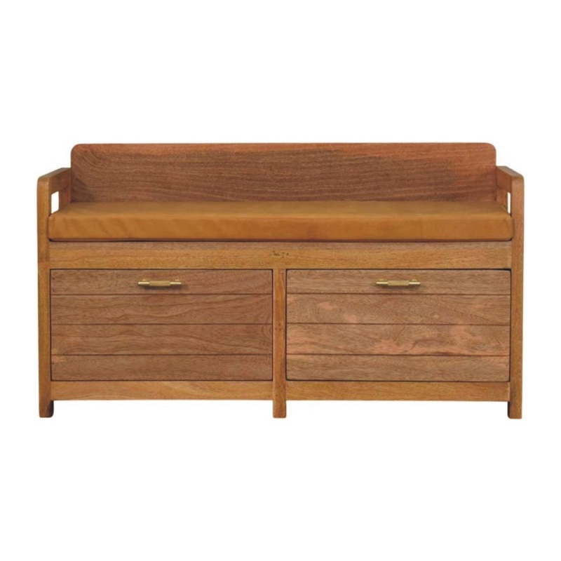 Oxford – 2 Drawer Storage Bench – Beige