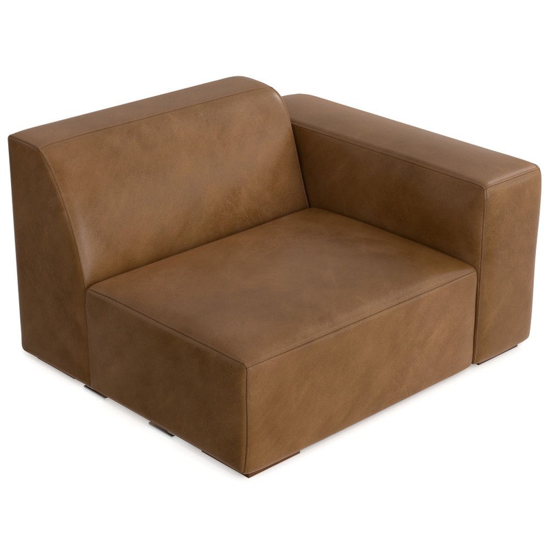 Rex – Right Arm Sofa Module – Brown