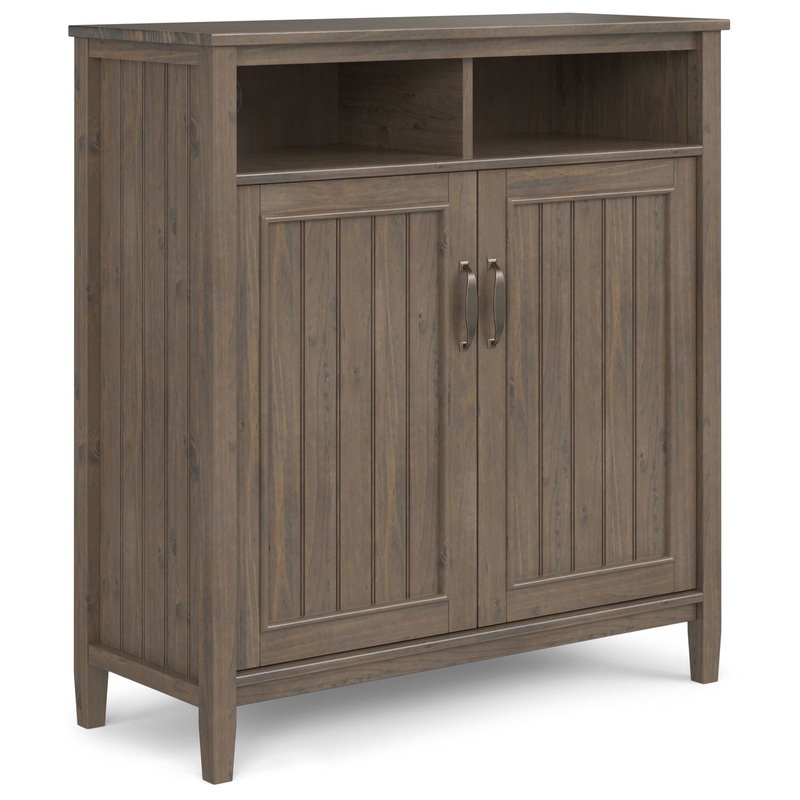 Lev – Medium Storage Cabinet – Smoky Brown