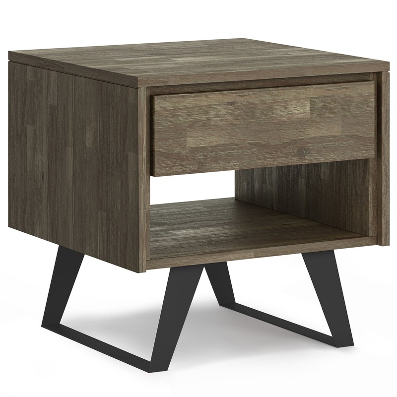Lowry – End Table – Distressed Gray