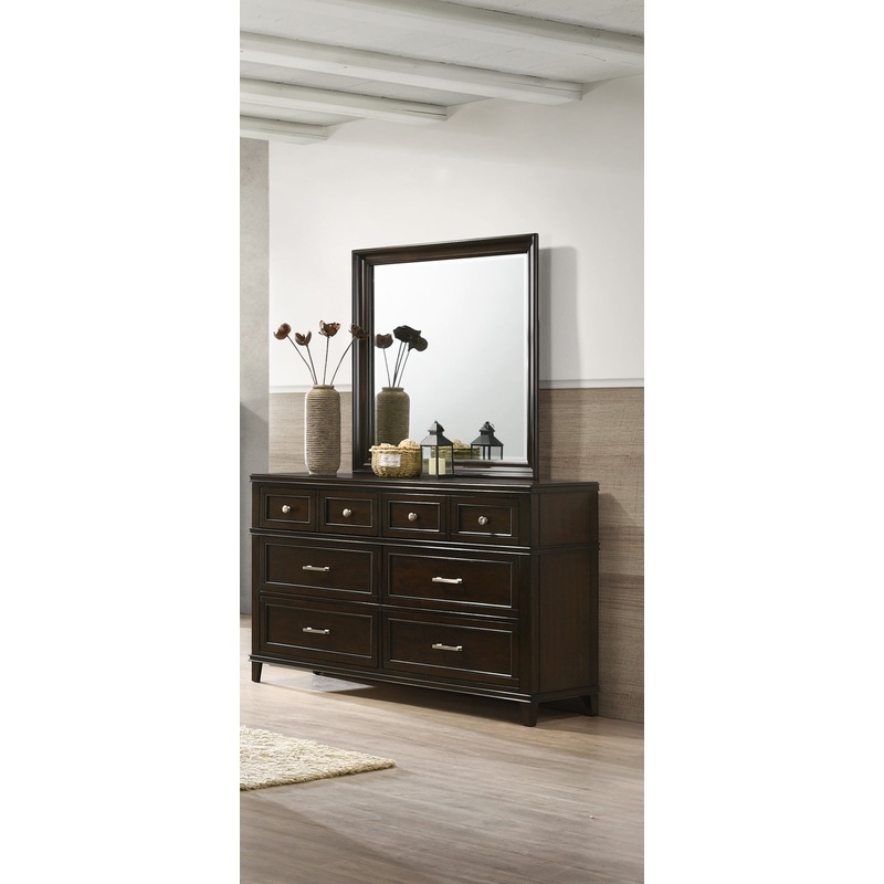 Merlot – Square Mirror – Mahogany