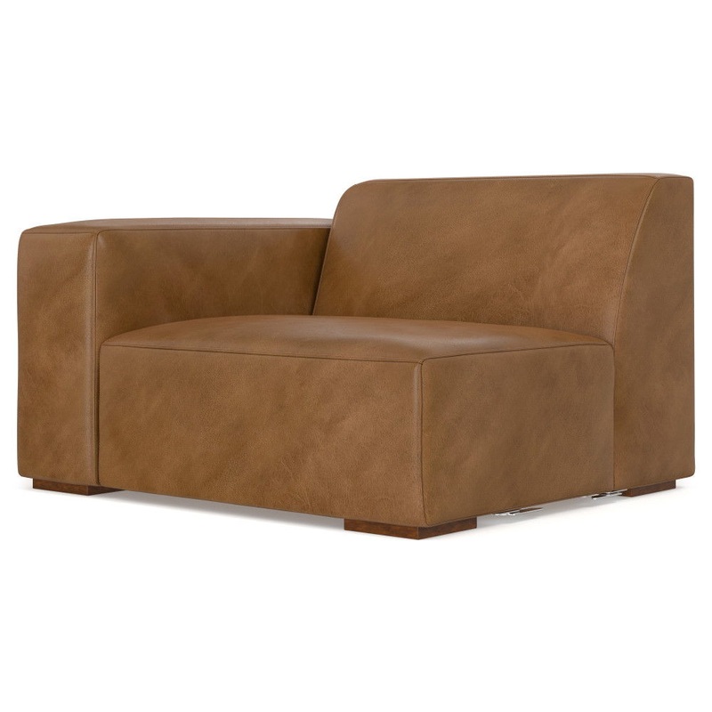 Rex – Left Arm Sofa Module – Brown