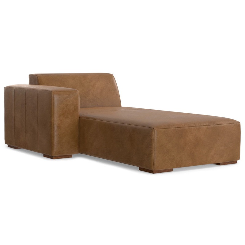 Rex – Left Chaise Sofa Module – Brown