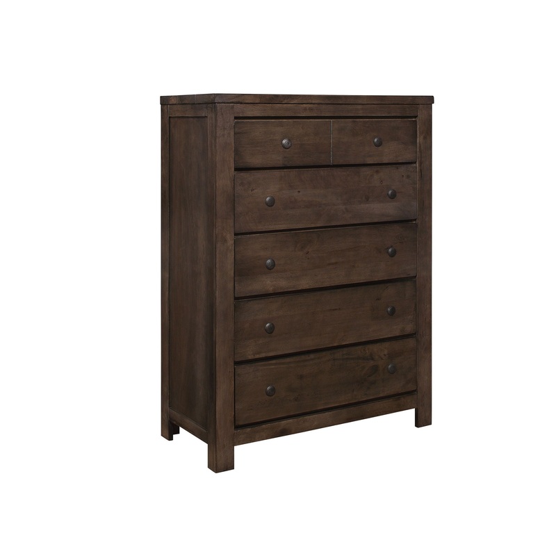 Verna – 5 Drawer Chest – Brown