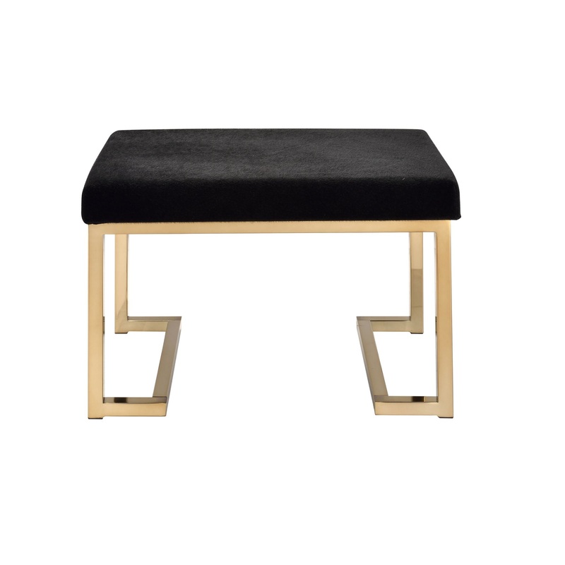 Boice – Ottoman – Black / Champagne