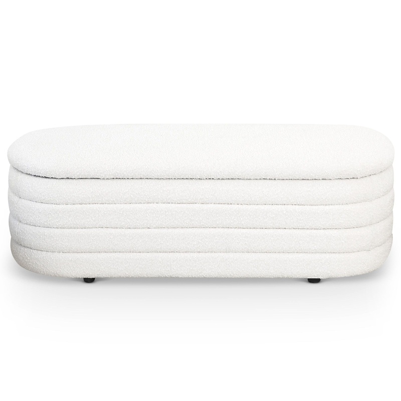 Cabana – Bench With Storage – Ivory