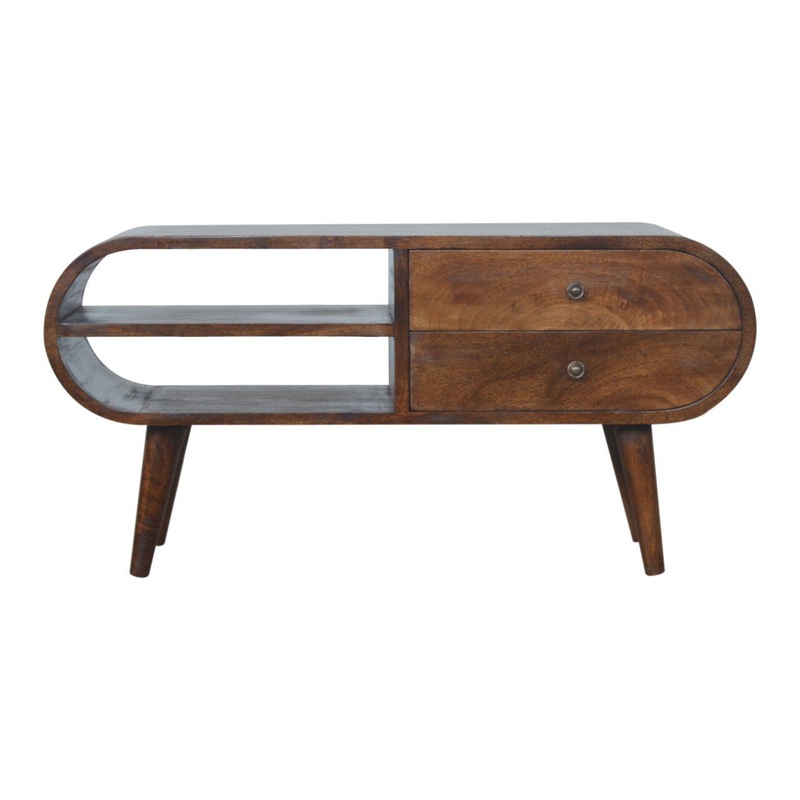 Circular Media Unit – Chestnut