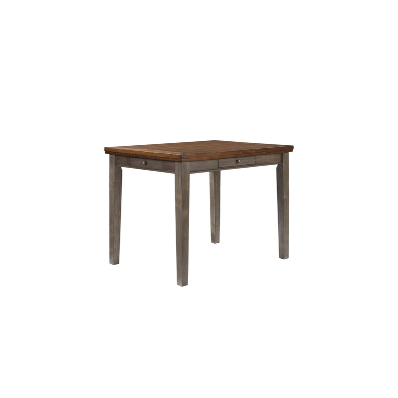 Counter Height Two Tone 4 Drawer Dining Table – Gray