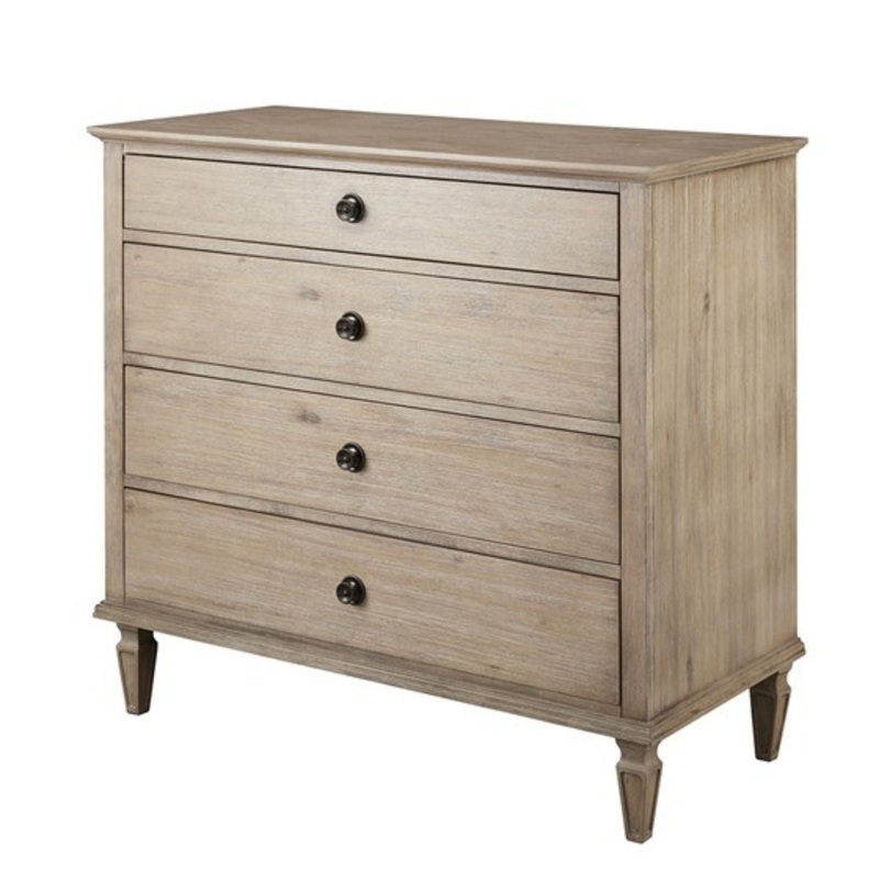 French Inspired Small Dresser – Wire Brushed Light Natural