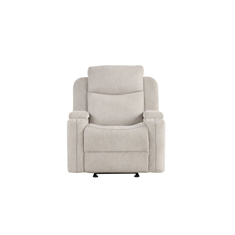 Galya – Motion Glider Recliner – Light Gray