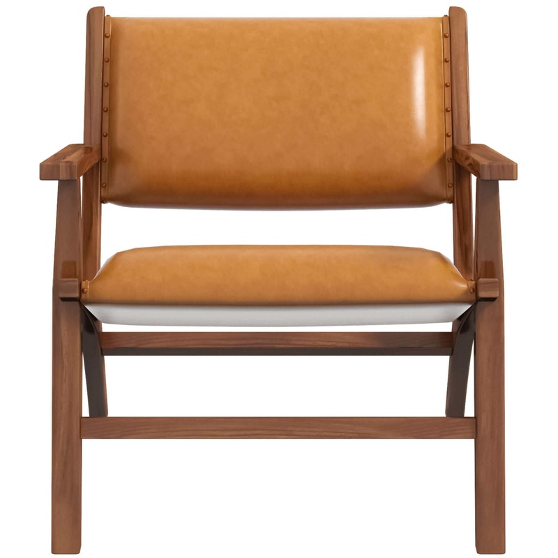 Hendrix – Antique Arm Chair – Brown / Rustic / Tan
