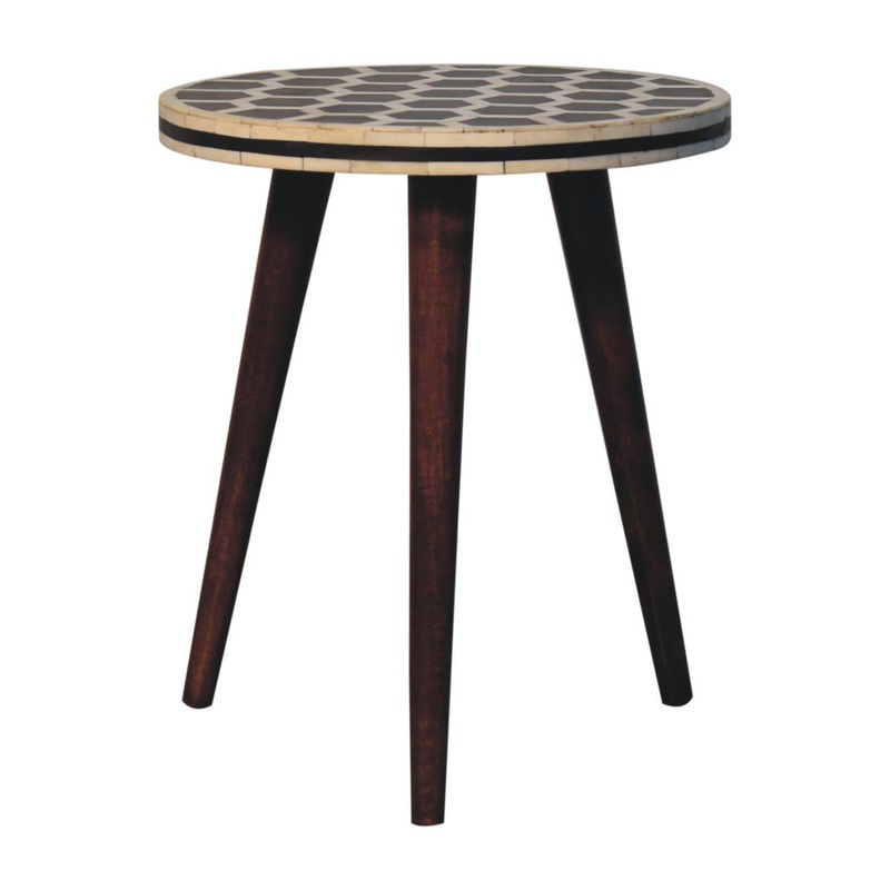 Inlay – Bone Tripod Stool – Honey Caramel