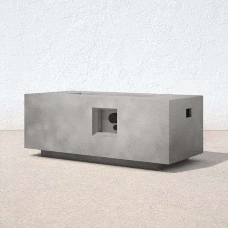 Propane Outdoor Durable Fire Pit Table – Gray