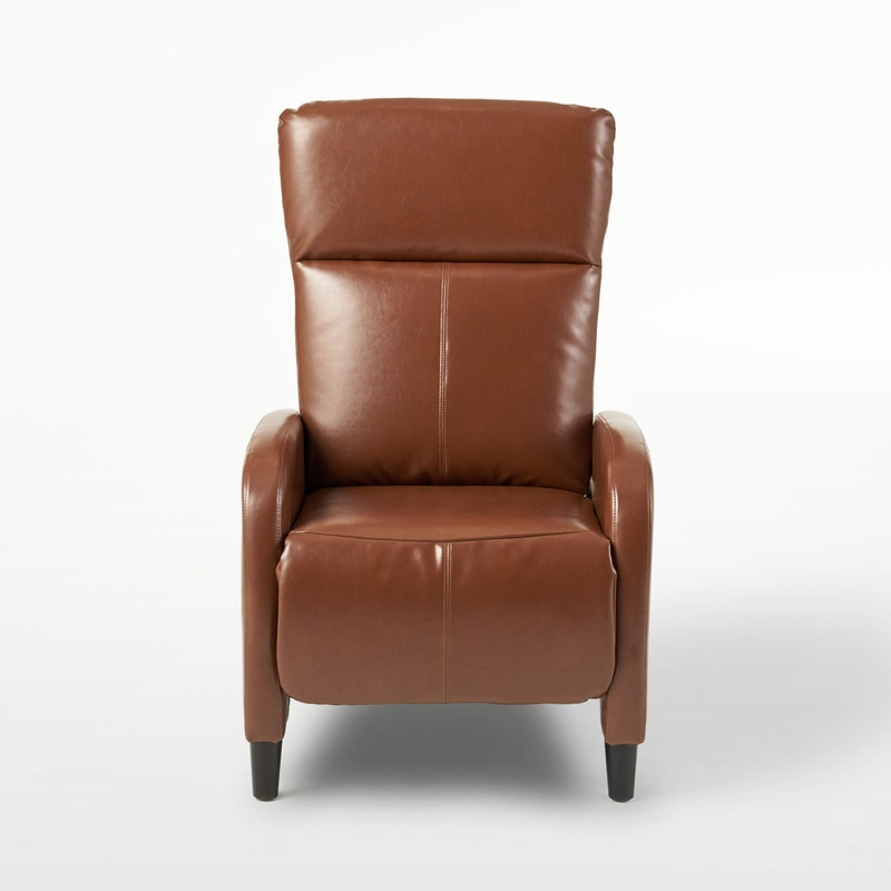 Wide Push Back Standard Recliner – Hazelnut
