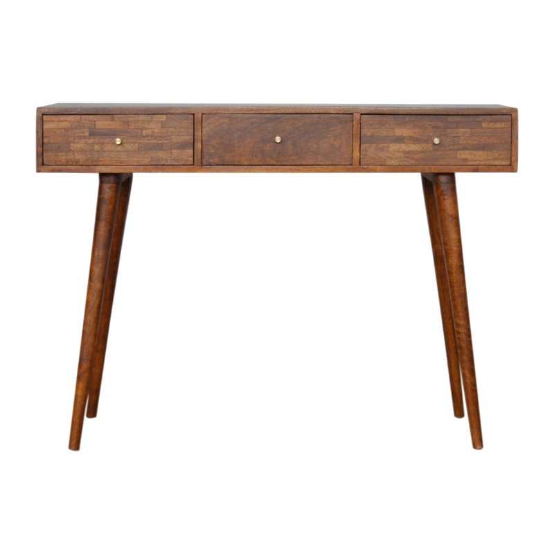 3 Drawer Assorted Console – Brown