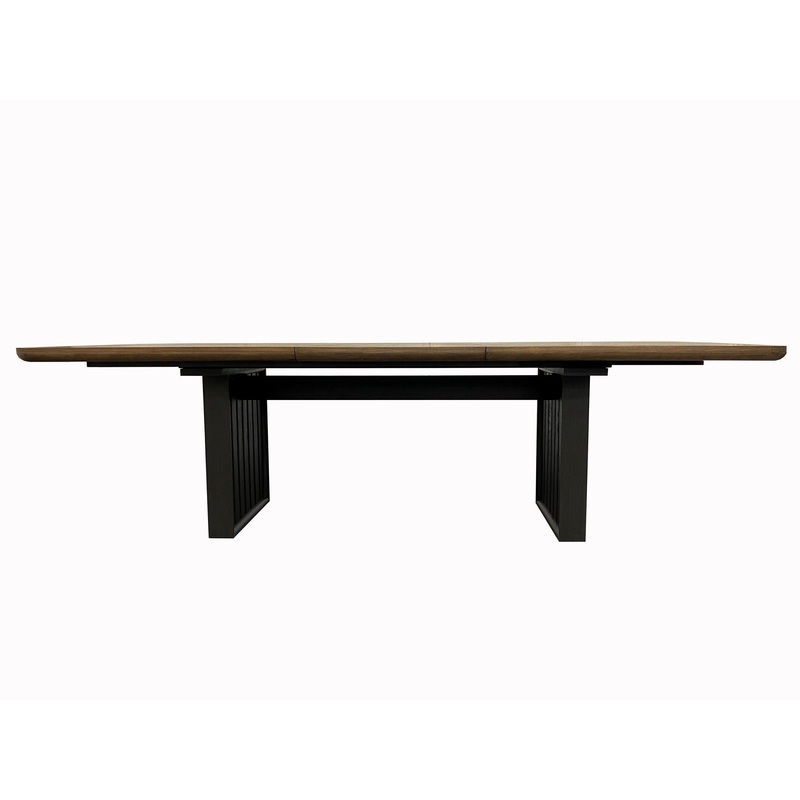 Double Pedestal Table Latte – Light Brown