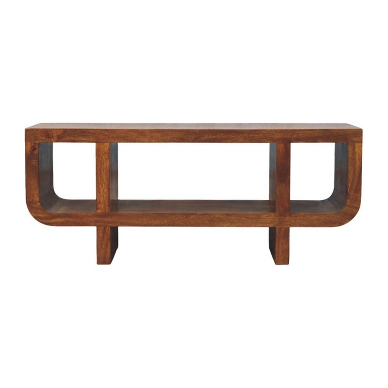 Orion – Curved Media Unit – Brown