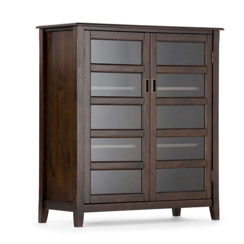 Burlington – Medium Storage Cabinet – Mahogany Brown