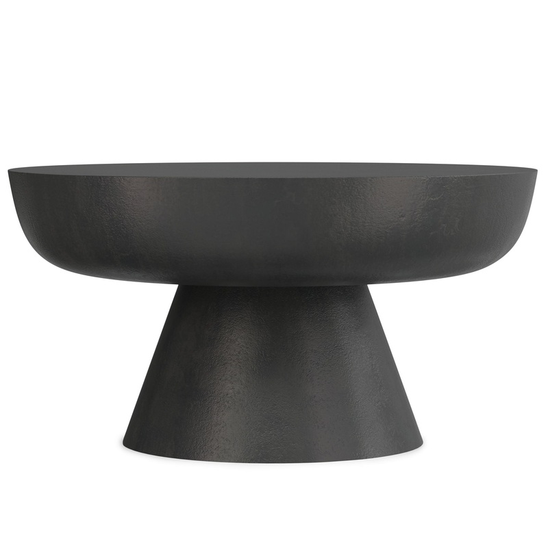 Charmaine – Cast Aluminum Coffee Table – Black