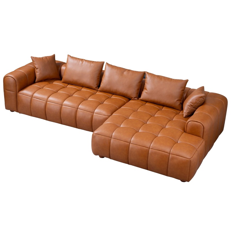 Clark – Sectional Right Sofa – Cognac