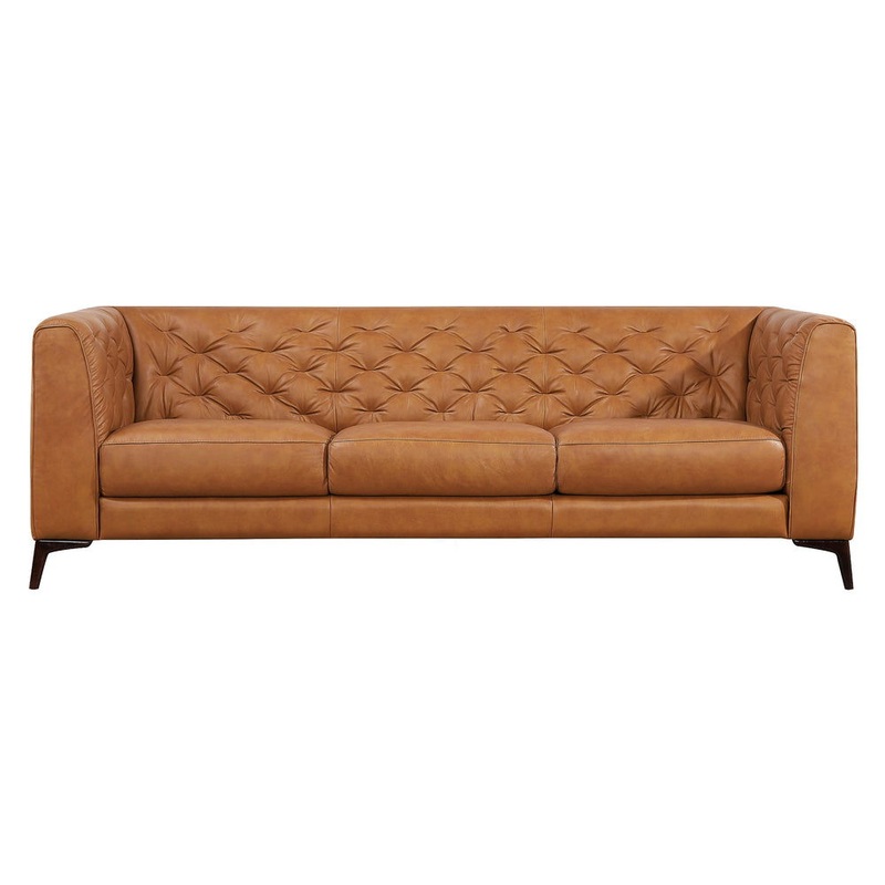 Fargo – Leather Sofa – Brown / Rustic