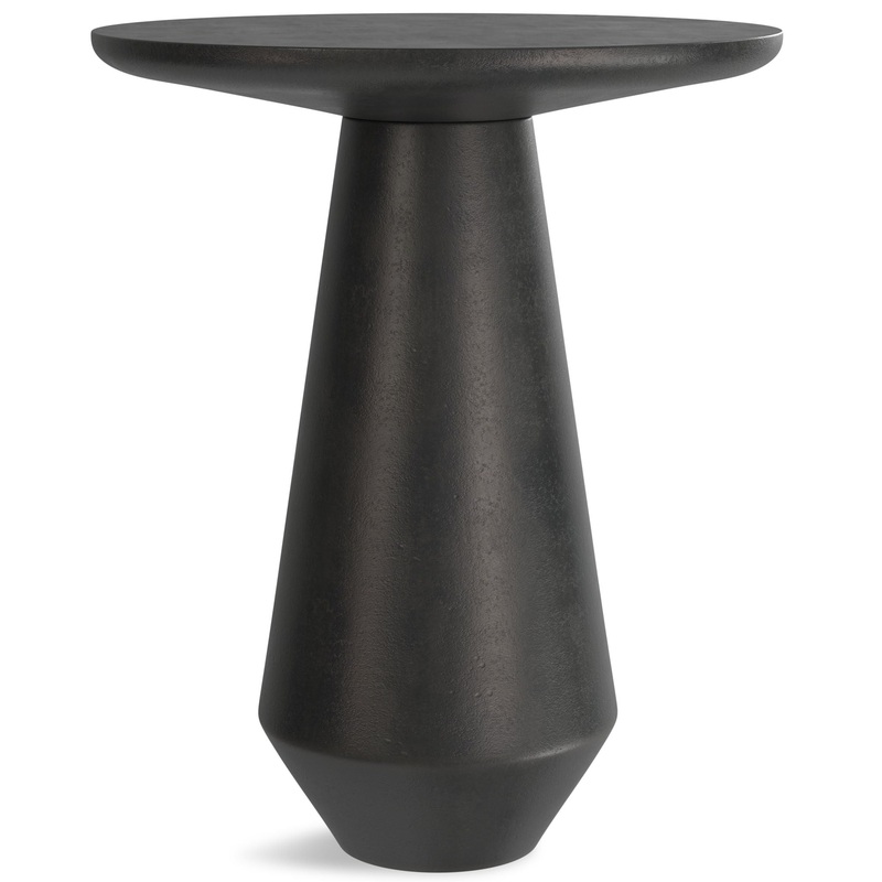 Gloria – Cast Aluminum Side Table – Black