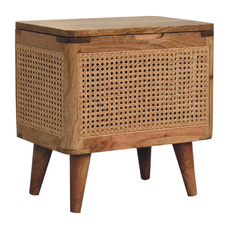 Larissa – Lid Up Storage Stool – Oak