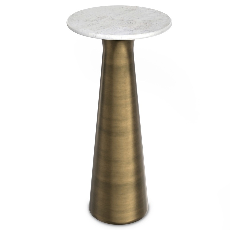 Nicollette – Side Table – Antique Brass