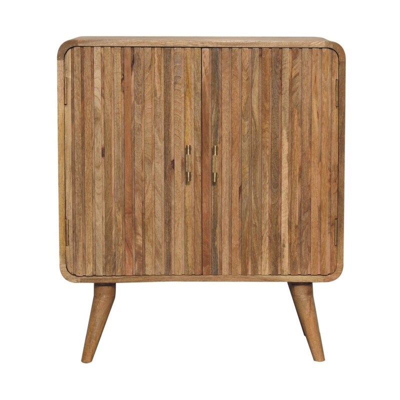 T Bar Ridged Cabinet – Brown
