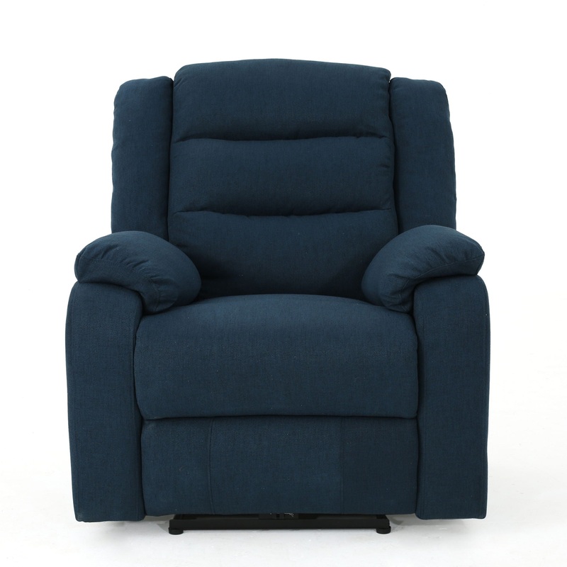 Wide Power Standard Recliner – Navy Blue