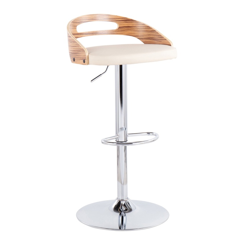 Cassis – Mid Century Modern Adjustable Barstool With Swivel