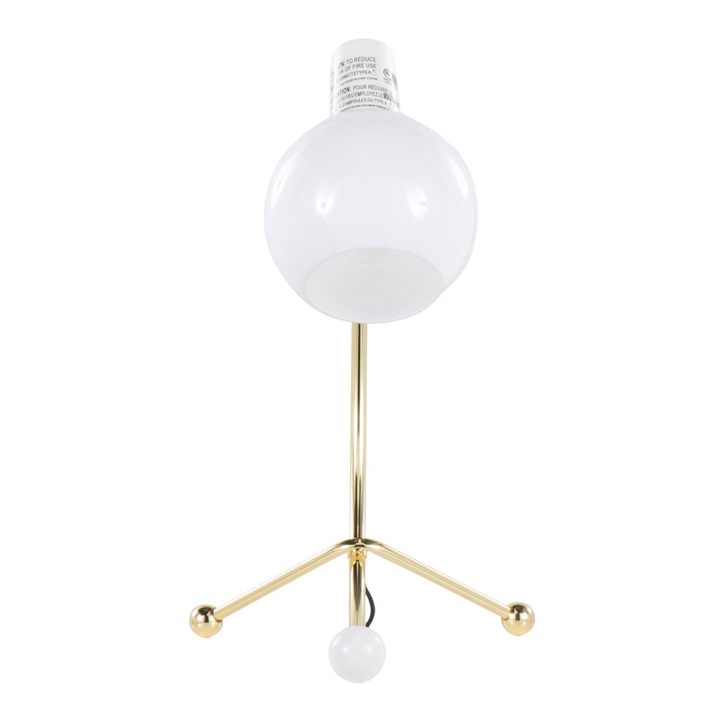 Eileen – Contemporary Task Lamp – Gold / White