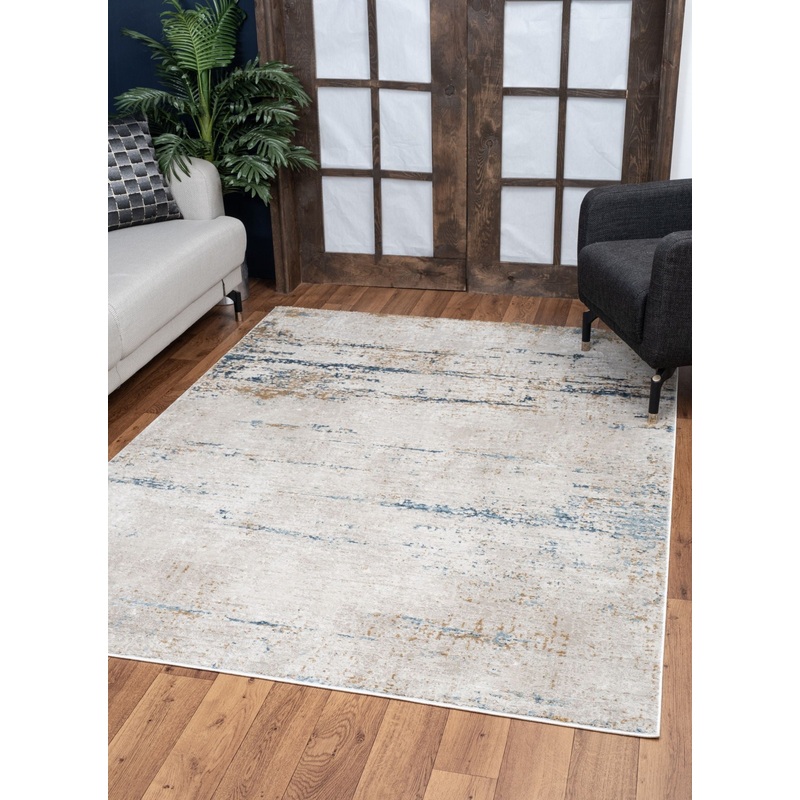 Elegance – 5’3 X 7’3 Area Rug – Ivory, Polyester