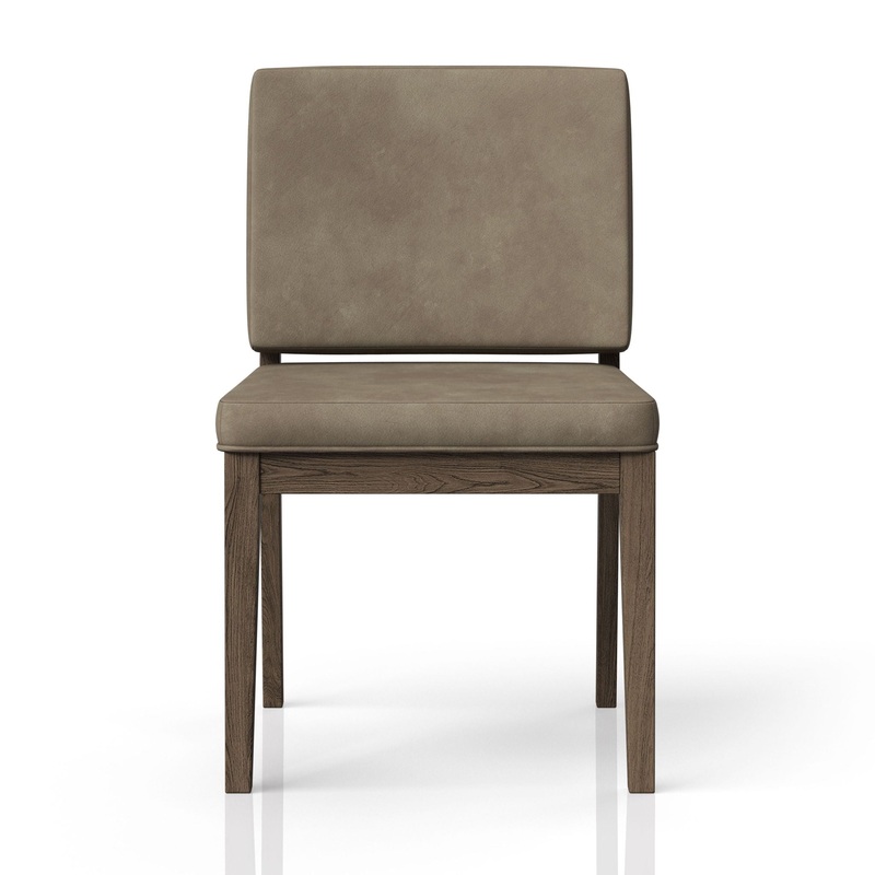 Leather Soft Back Chair (Set of 2) – Light Brown