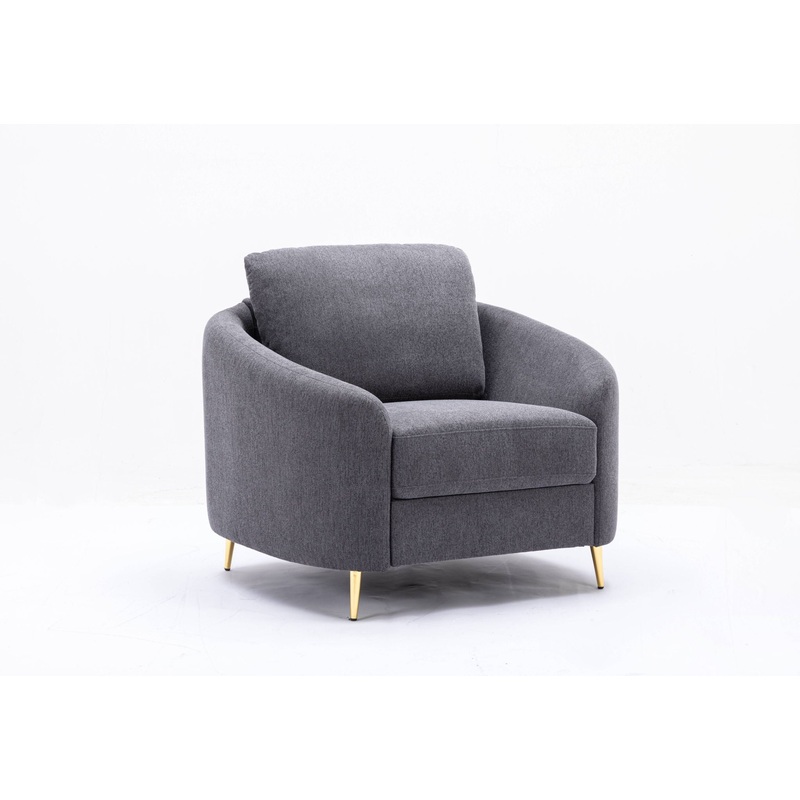 Yuina – Linen Chair – Gray