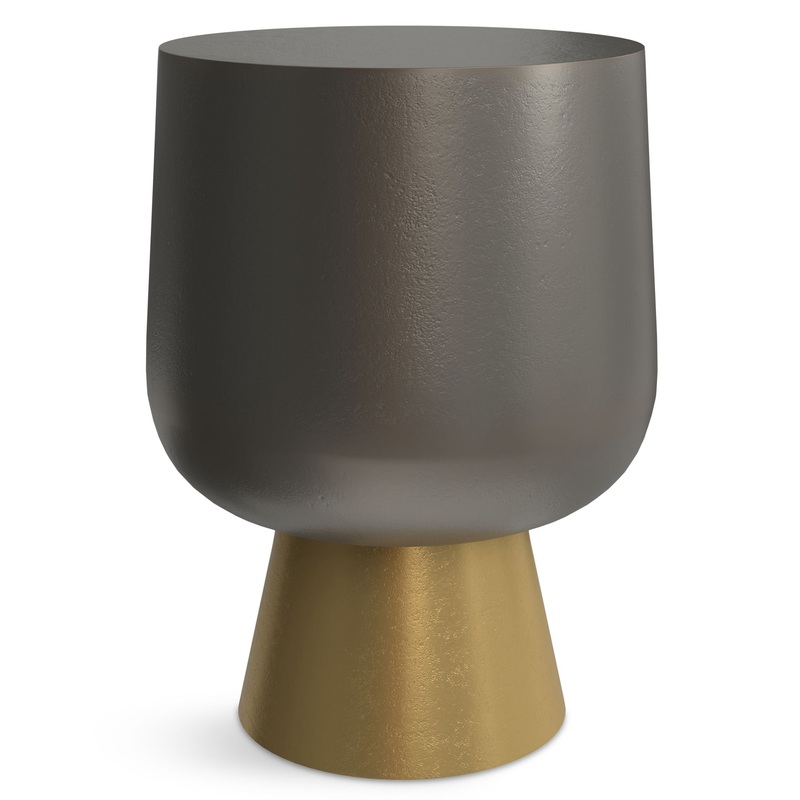 Anthony – Cast Aluminum Side Table – Bronze