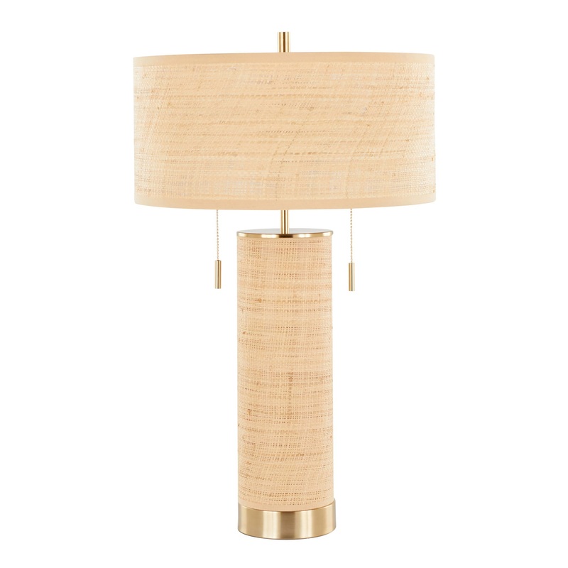 Cylinder – Rattan Contemporary Rattan Table Lamp