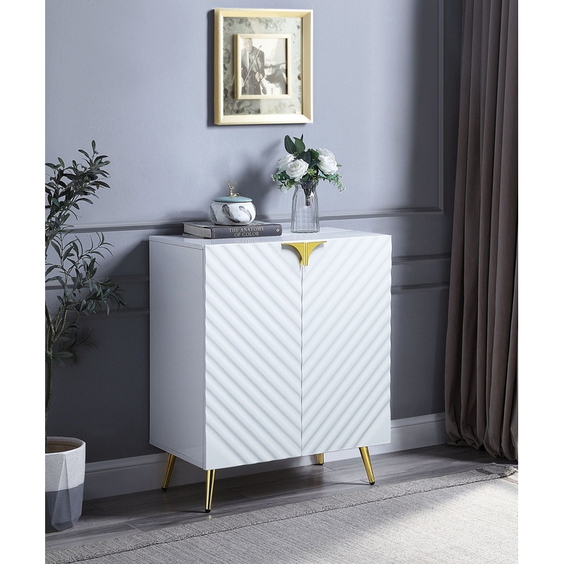 Gaines – High Gloss Console Cabinet – White