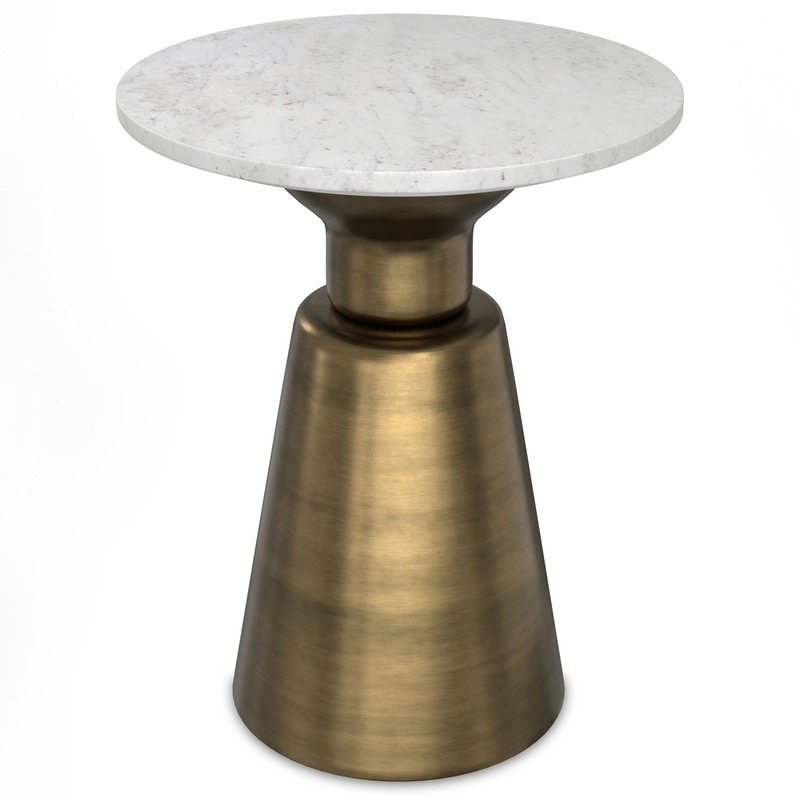 Leyla – Side Table – Antique Brass