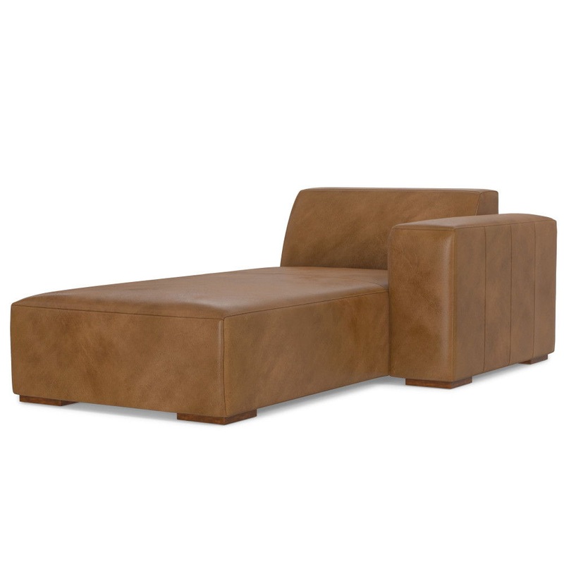 Rex – Right Chaise Sofa Module – Brown