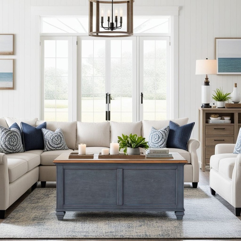 Americana – Lift-Top Coffee Table – Blue