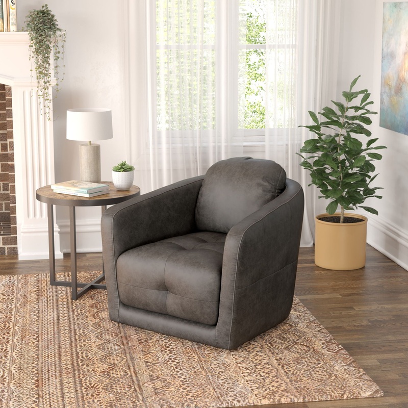 Butler – Swivel Accent Chair – Gray
