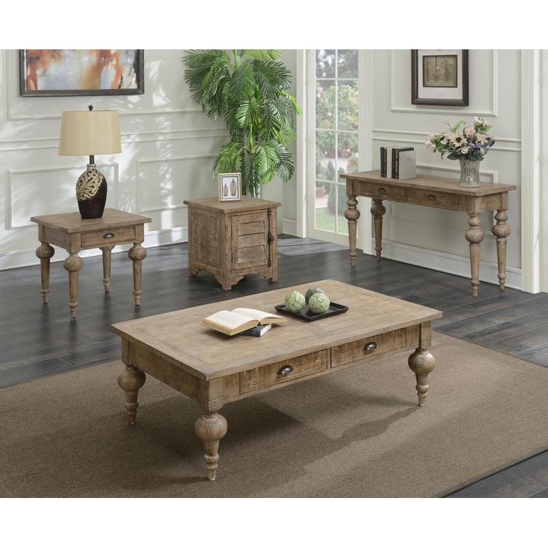 Ludin – Chair Side Table – Taupe