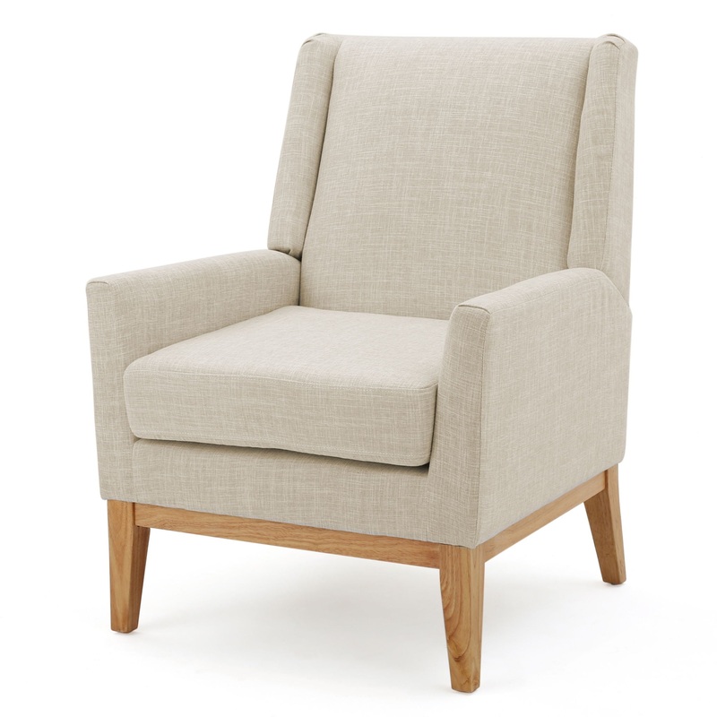 Modern Accent Chair With Padded Cushion Seat