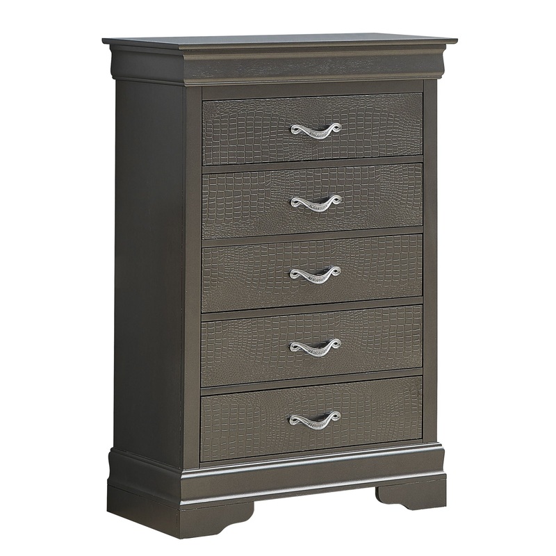 Sleek Transitional Chest – Metal Black
