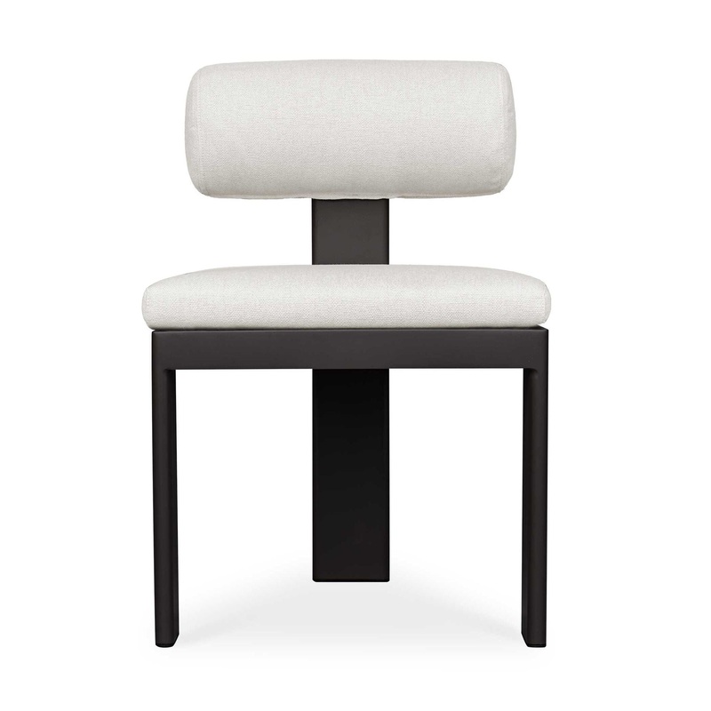 Bolster Back – Outdoor Dining Chair – White